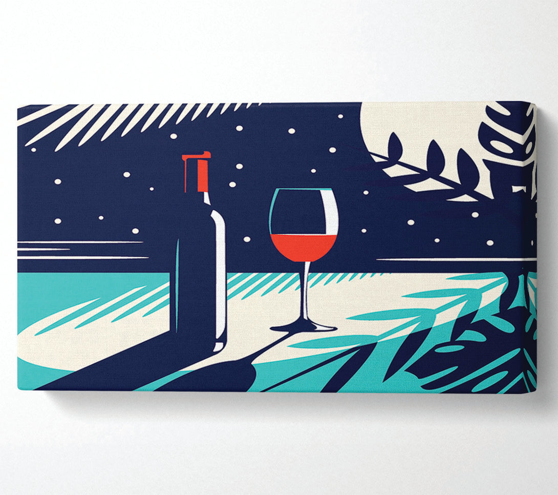  A Canvas Print of Wine And Bottle Canvas Art