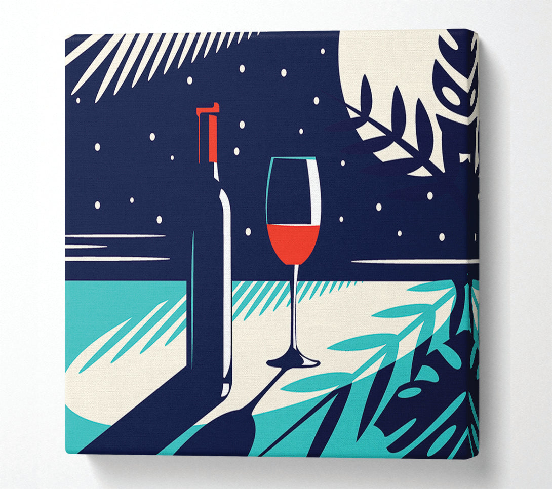  A Canvas Print of Wine And Bottle Canvas Art