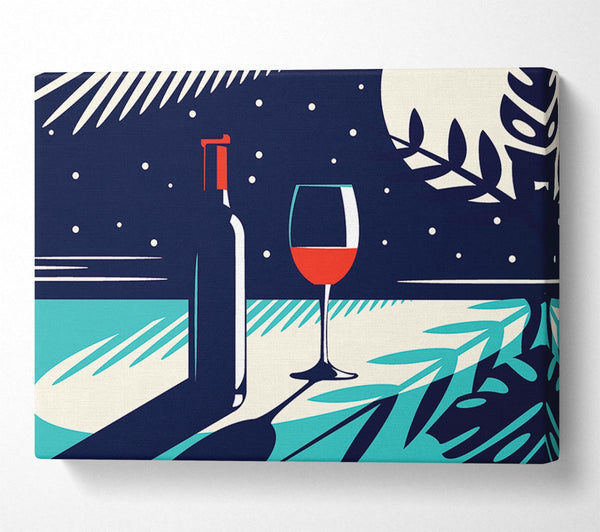  A Canvas Print of Wine And Bottle Canvas Art