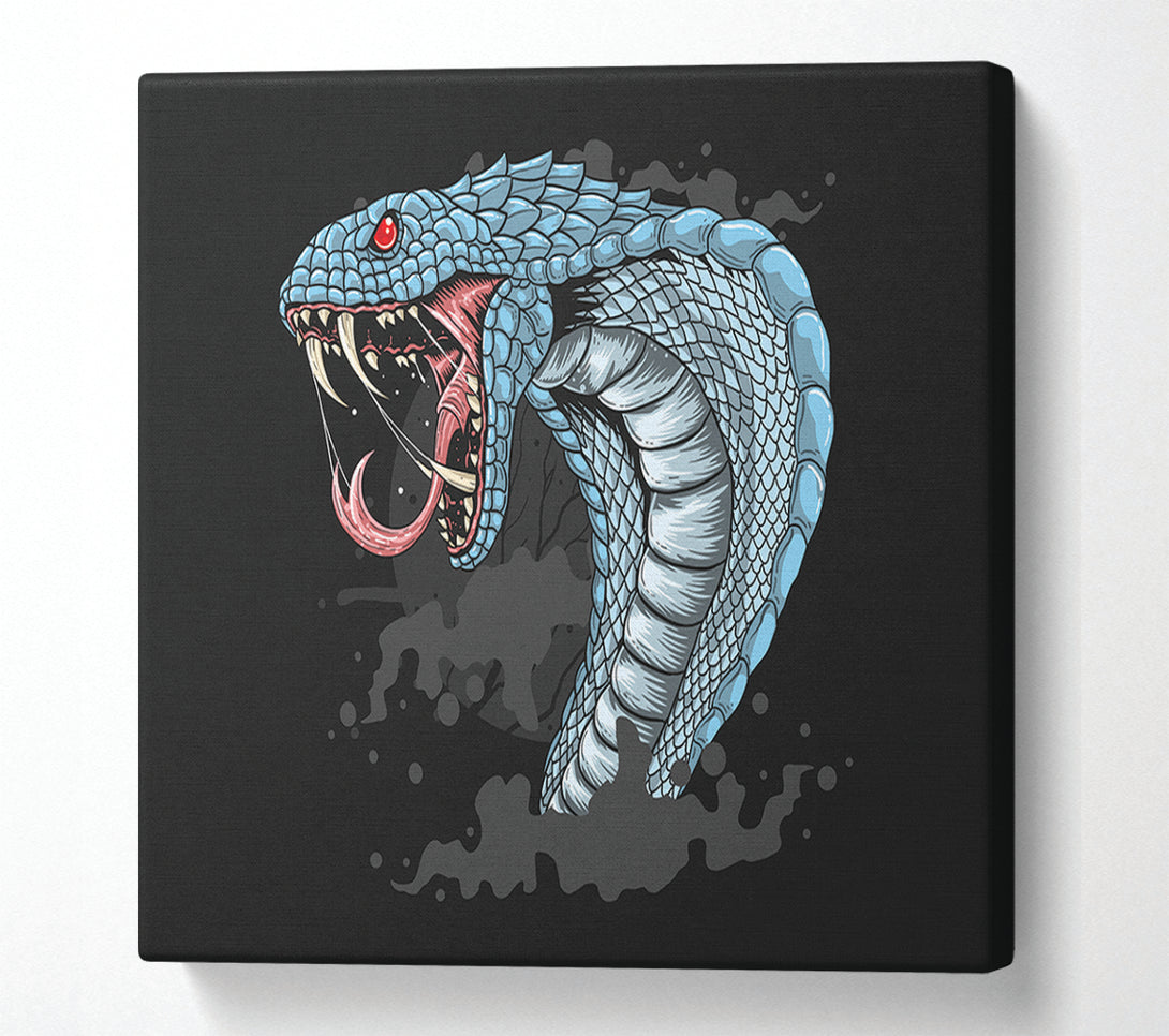  A Canvas Print of Scary Cobra Teeth Canvas Wall Art