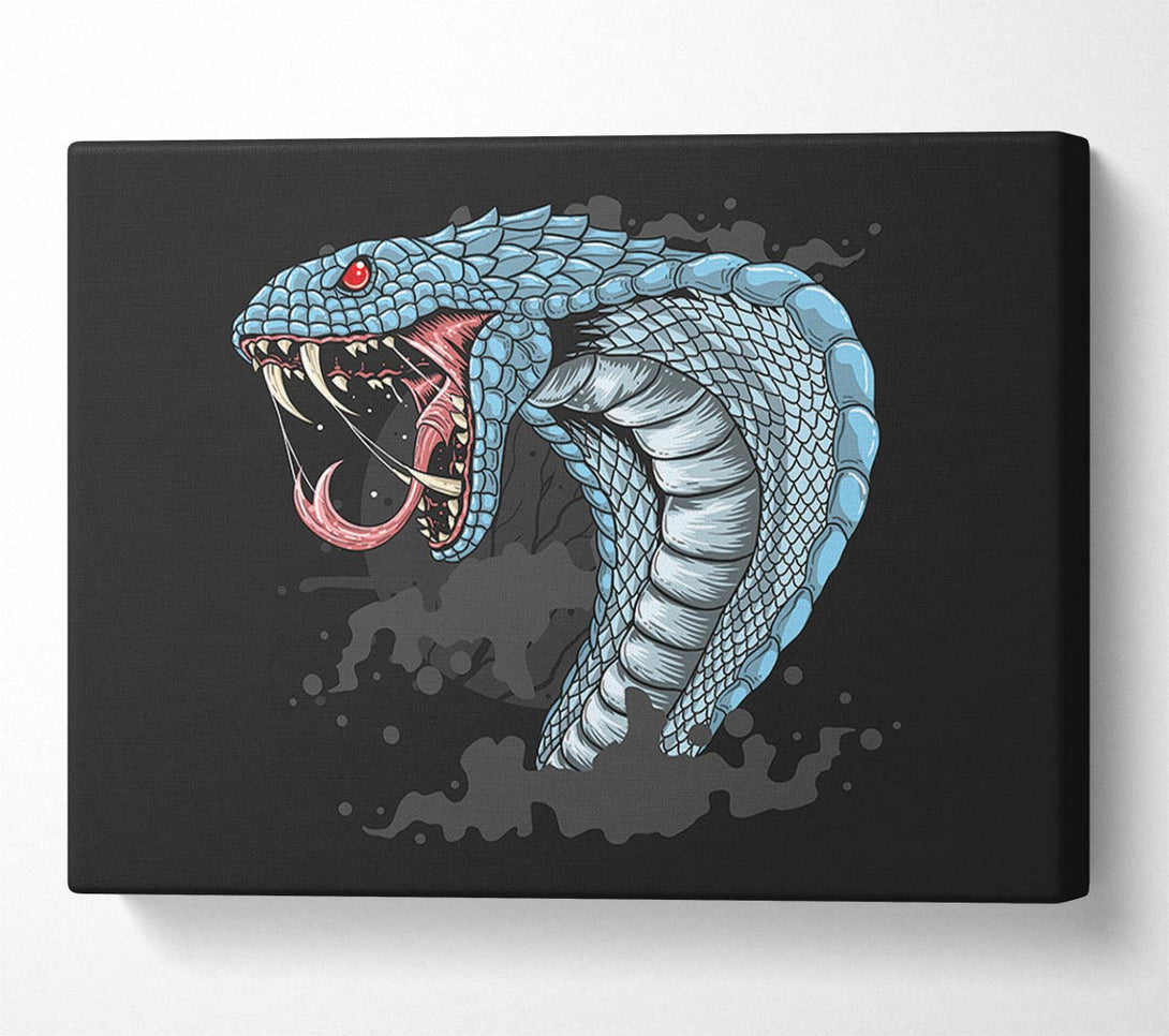  A Canvas Print of Scary Cobra Teeth Canvas Wall Art