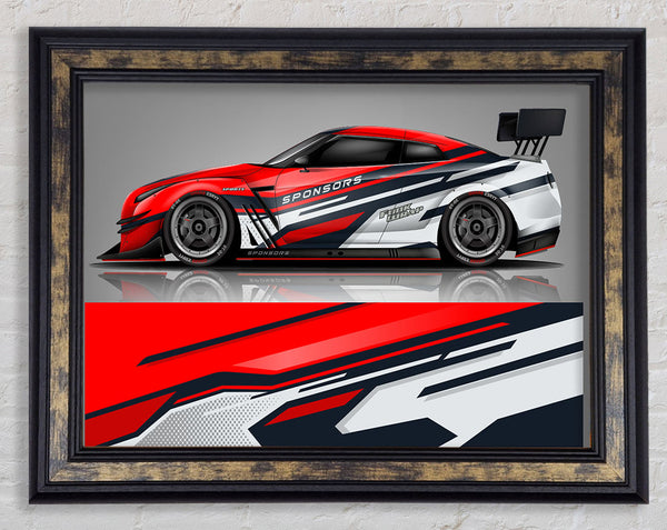 Super Car Racer Framed Print