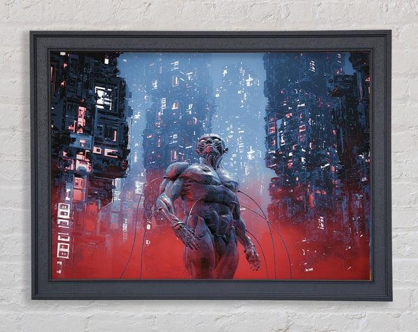 Cyborg From The Future Framed Print