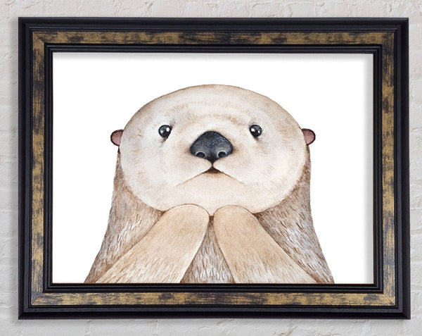 Otter Day What Framed Print