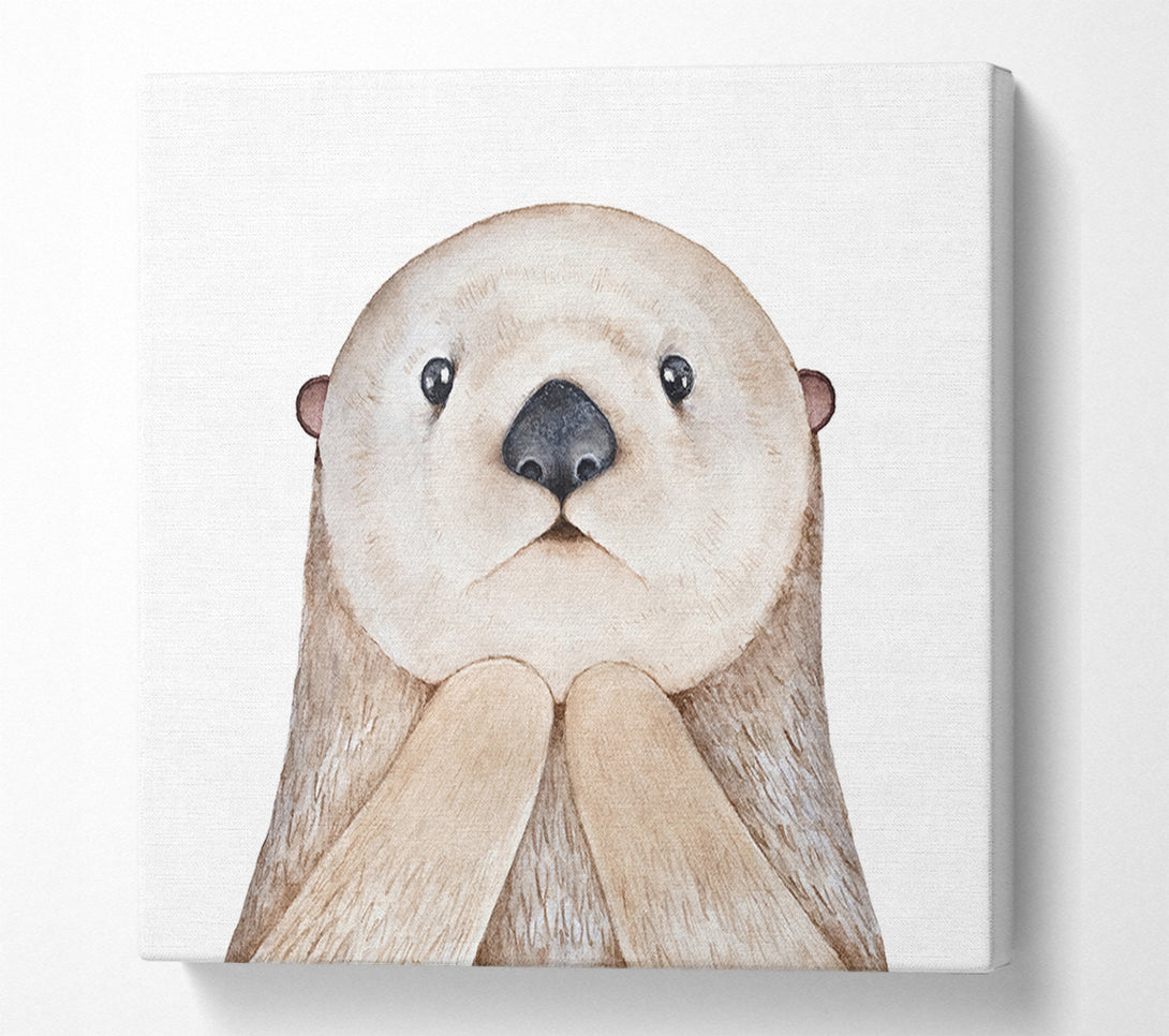  A Canvas Print of Otter Day What Canvas Wall Art