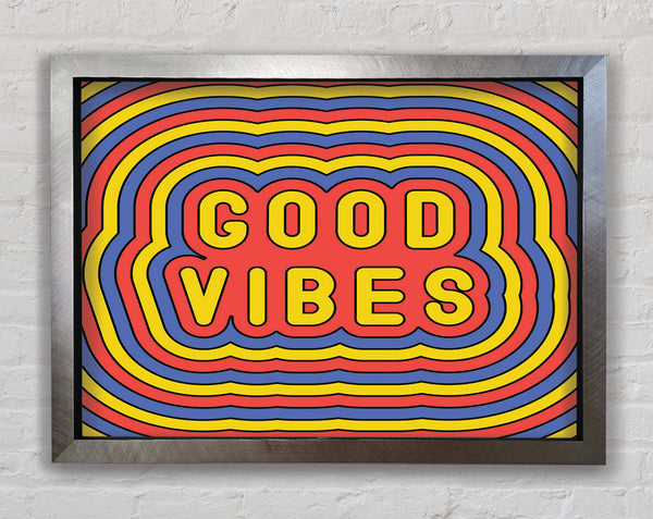 Good Vibes Framed Print