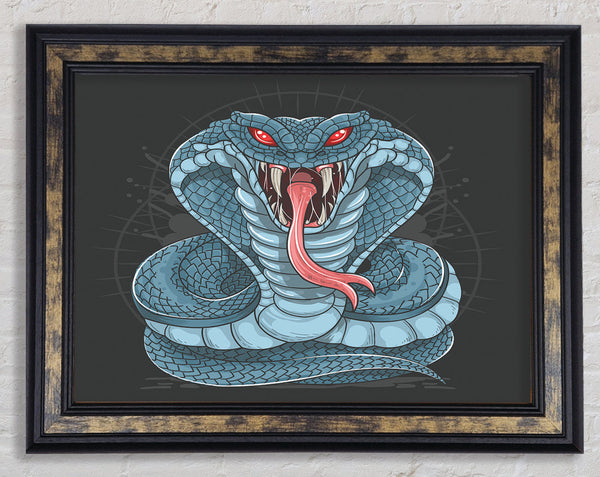 Fear The Cobra Framed Print