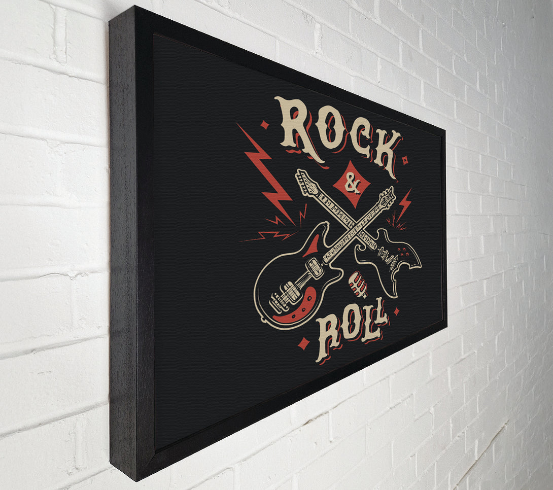  A Canvas Print of Rock And Roll Guitars Canvas Print