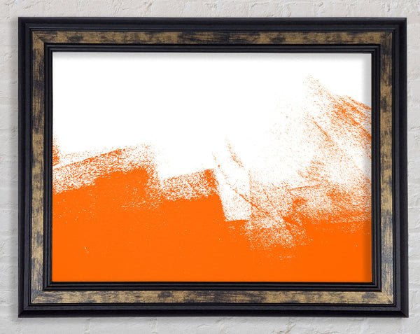 Orange Wash Framed Print