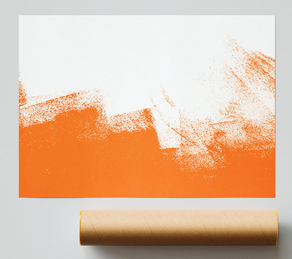 Orange Wash Print
