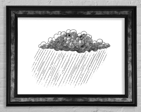 The Rainy Cloud Framed Print