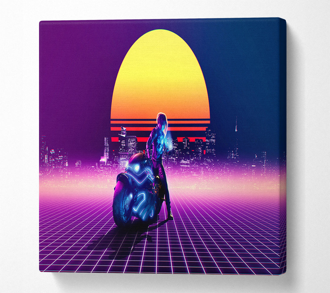  A Canvas Print of The Future Motorbike Canvas Wall Art