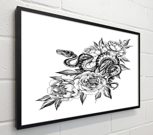 Snake Round The Flowers
