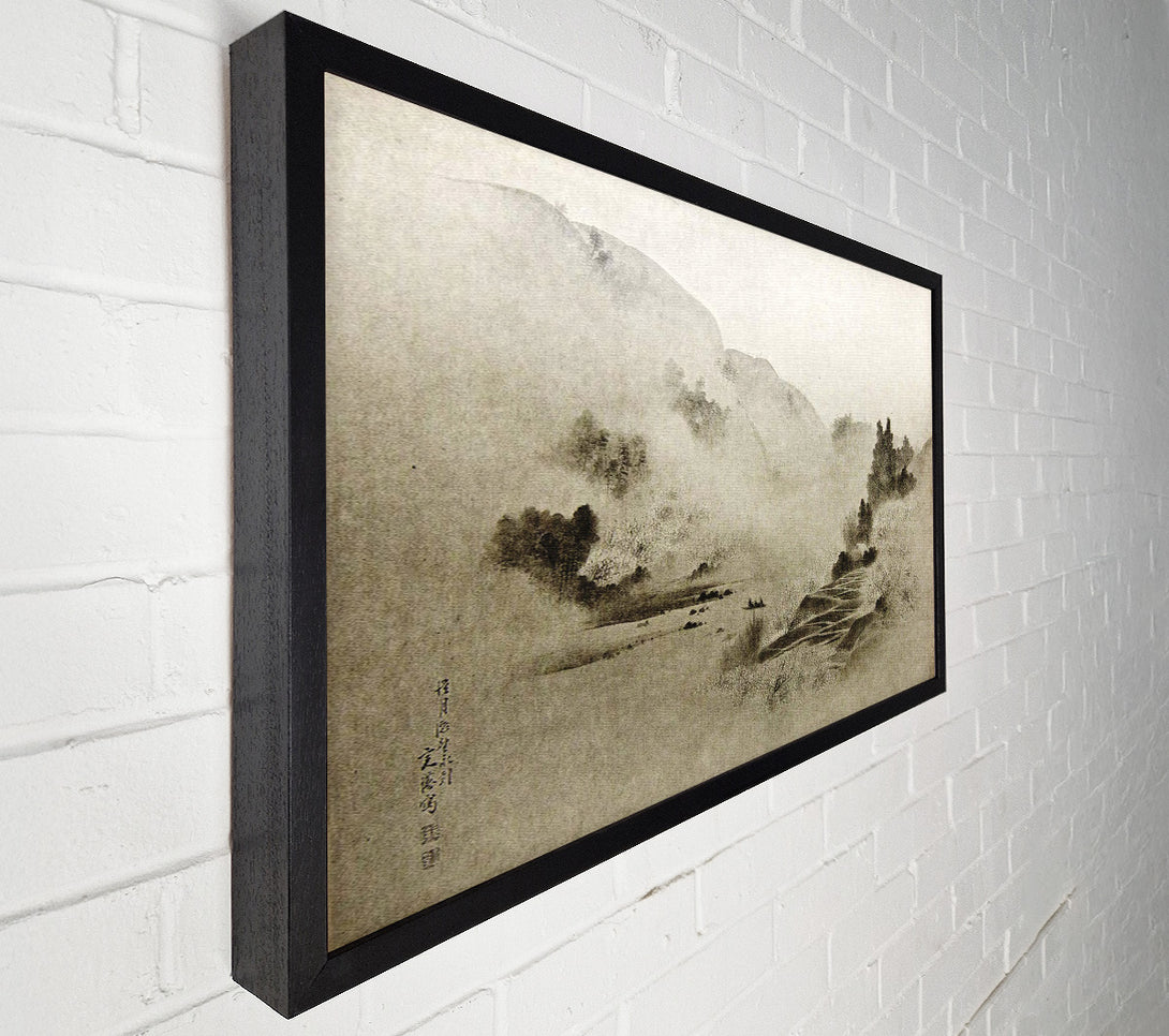  A Canvas Print of Washed Out Path Through The Valley Canvas Print