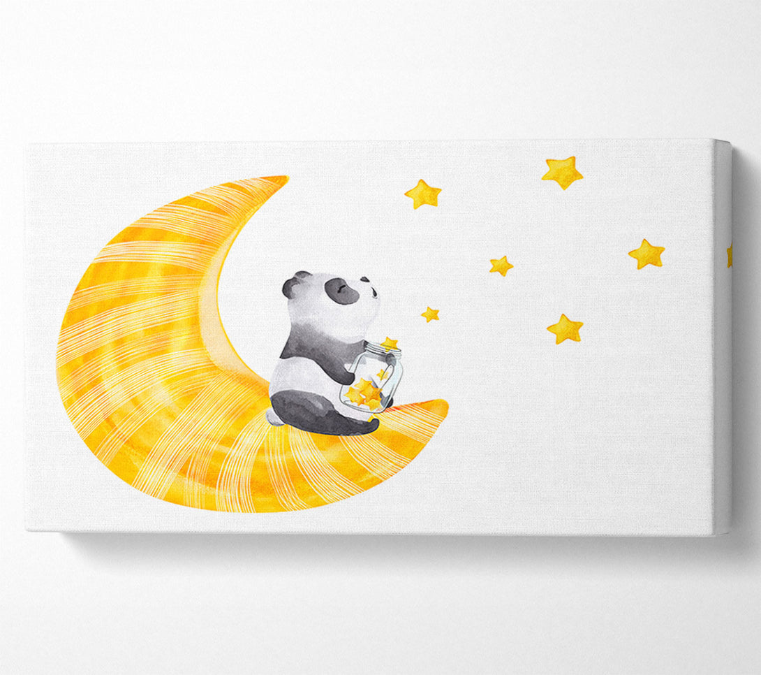  A Canvas Print of Panda Moon Canvas Wall Art