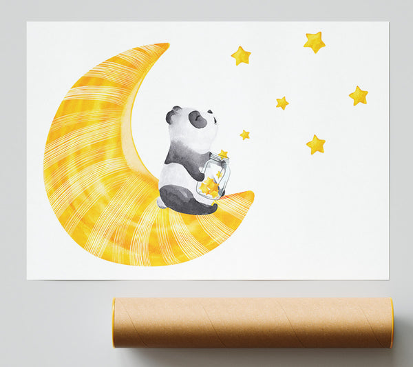 Panda Moon Giclee Print