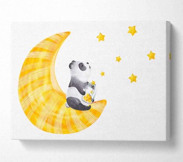  A Canvas Print of Panda Moon Canvas Wall Art