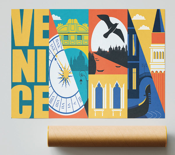 Venice Graphic Poster