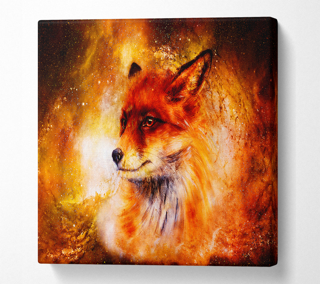  A Canvas Print of Fox Head Fire Canvas Art
