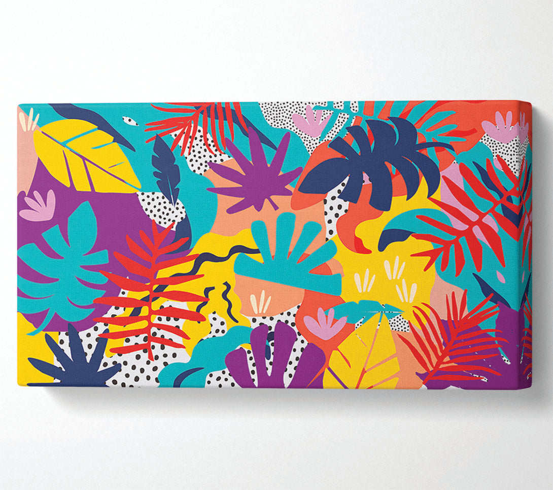  A Canvas Print of Stunning Summer Leaves Canvas Print