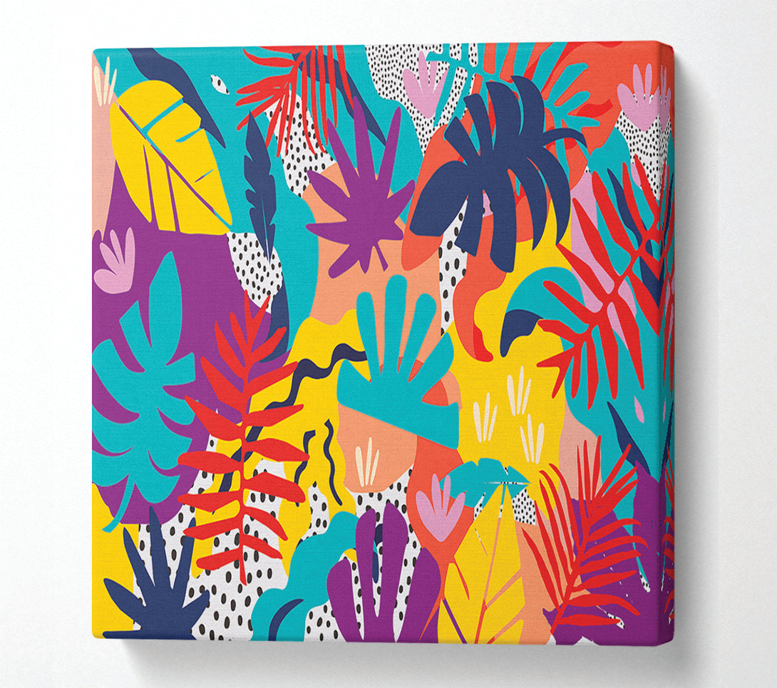  A Canvas Print of Stunning Summer Leaves Canvas Print
