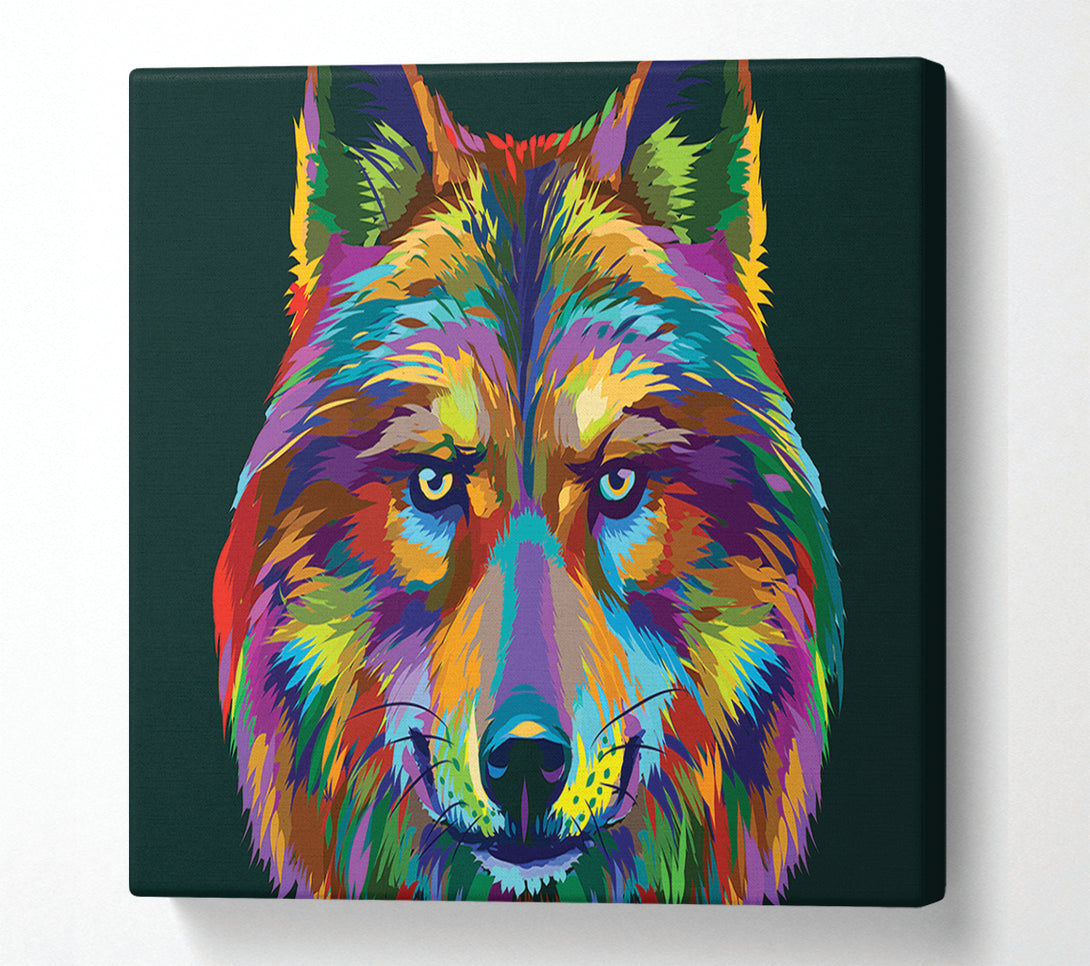  A Canvas Print of Stunning Wolf Head Canvas Art