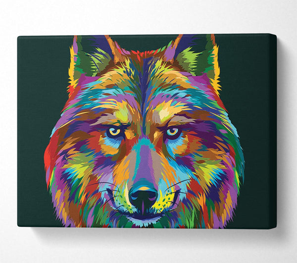  A Canvas Print of Stunning Wolf Head Canvas Art
