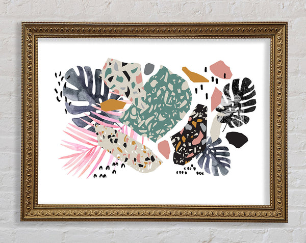 Mid Century Cheese Plant Framed Print