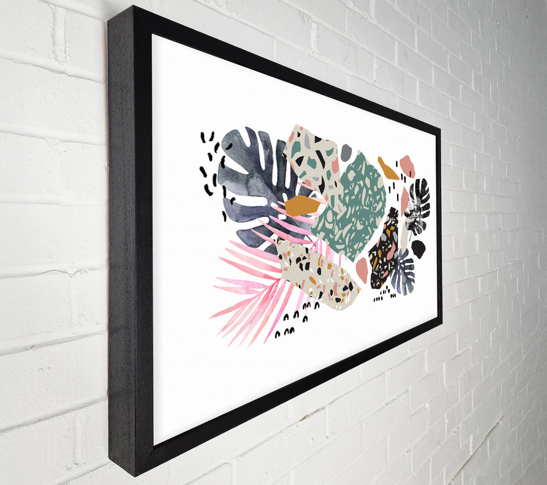  A Canvas Print of Mid Century Cheese Plant Canvas Print