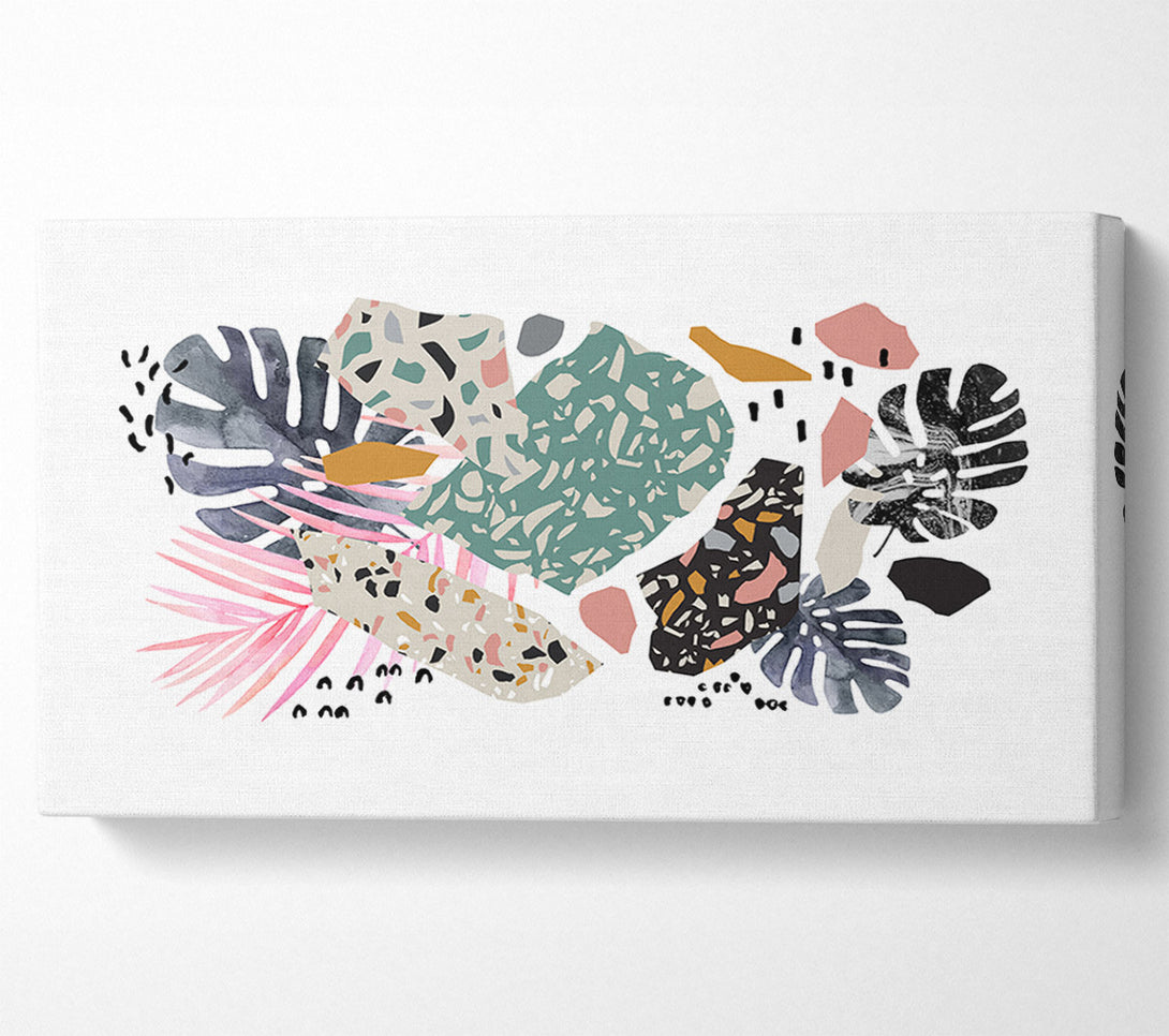  A Canvas Print of Mid Century Cheese Plant Canvas Print