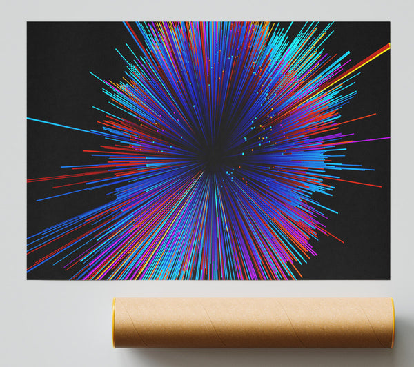 Spectrum Lines Giclee Print