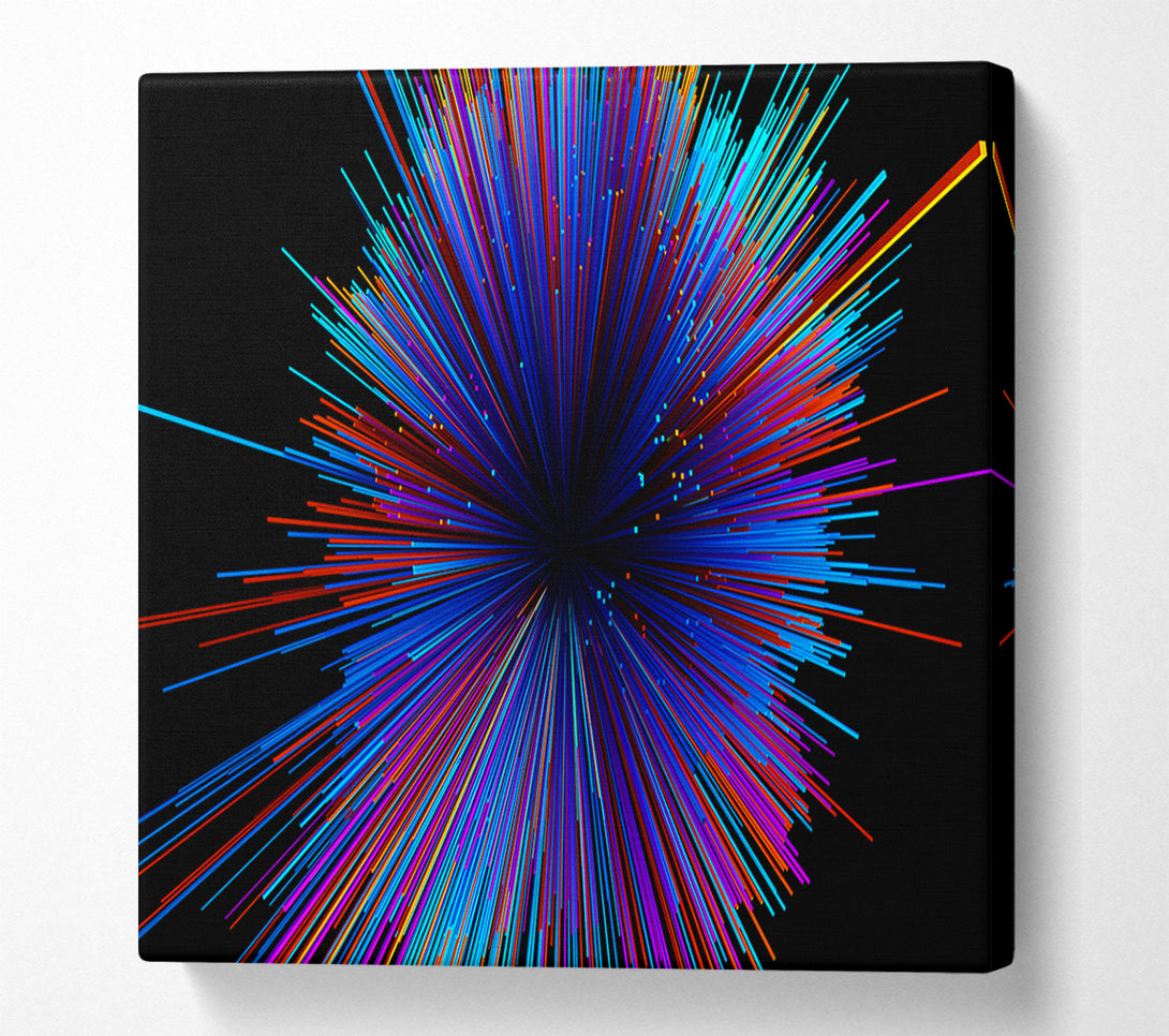  A Canvas Print of Spectrum Lines Canvas Wall Art