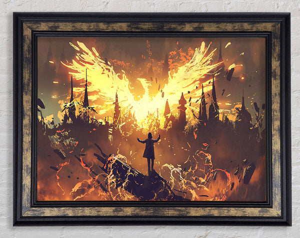 The Phoenix Rises Framed Print