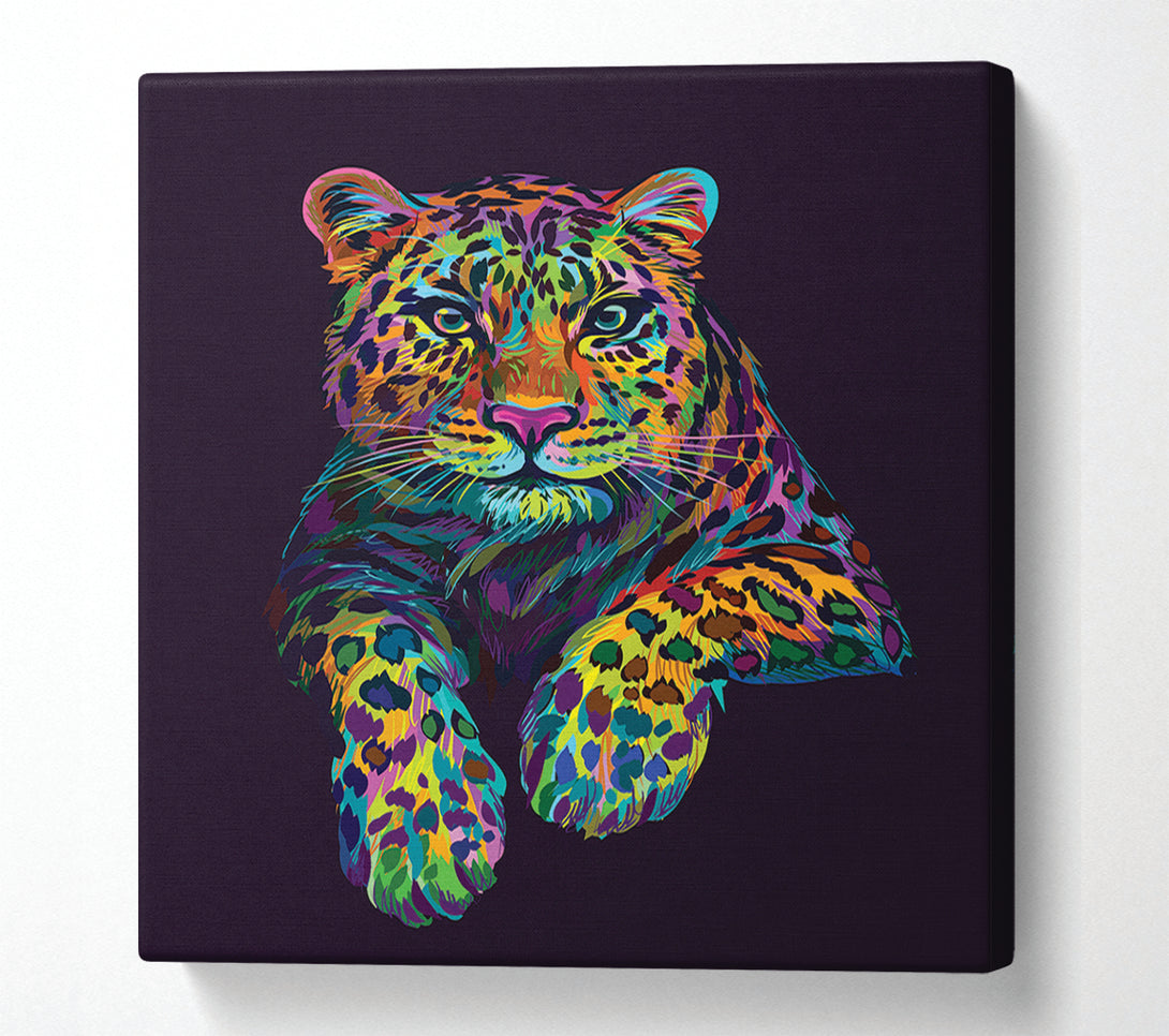  A Canvas Print of The Beautiful Leopard Canvas Art