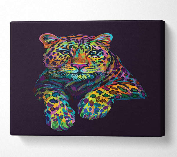  A Canvas Print of The Beautiful Leopard Canvas Art