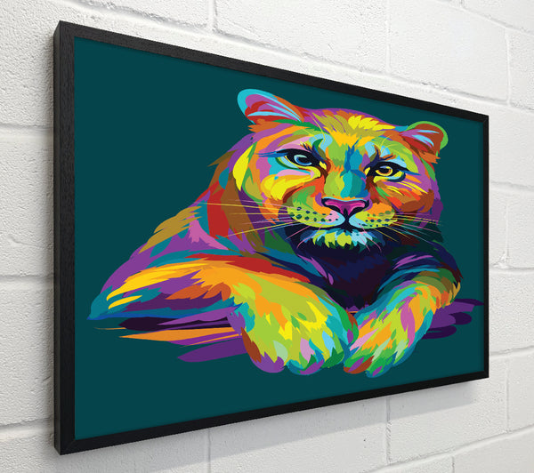 Colourful Mountain Lion