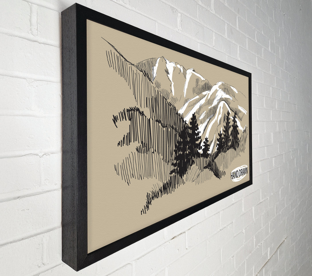  A Canvas Print of Above The Snowy Cliffs Canvas Wall Art