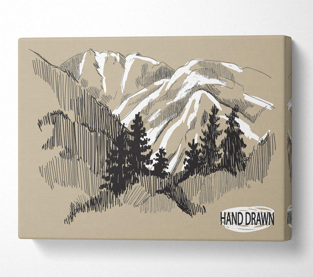  A Canvas Print of Above The Snowy Cliffs Canvas Wall Art