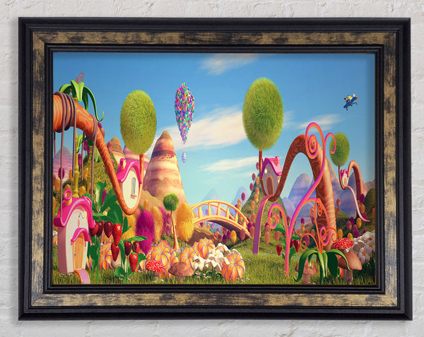 The Abstract Wonderland Framed Print