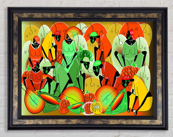 The Vibrant Tribe Framed Print