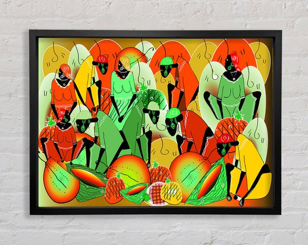 The Vibrant Tribe Framed Print