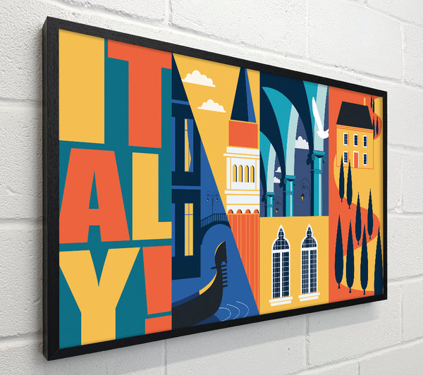 Italy Poster Illustration