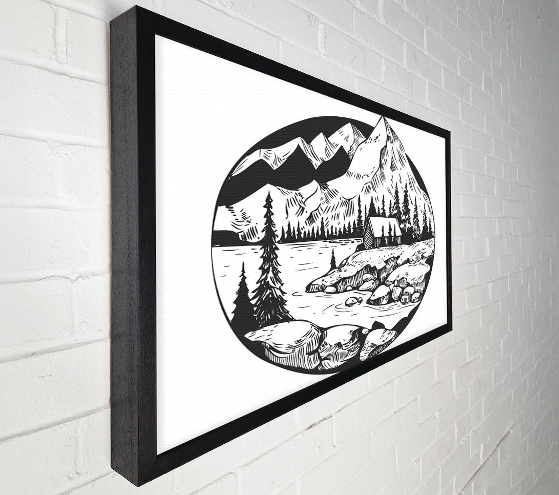  A Canvas Print of The Circle Mountains Canvas Print