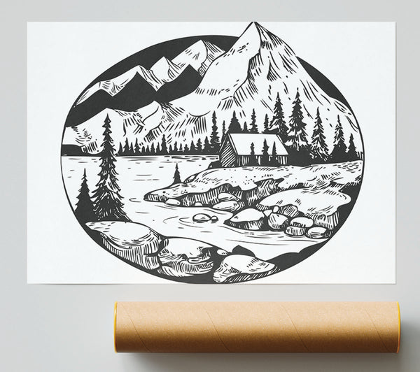 The Circle Mountains Giclee Print