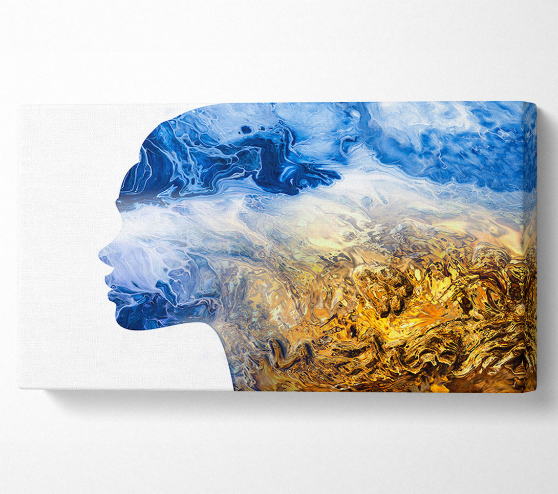  A Canvas Print of Woman Of The Sea Canvas Wall Art