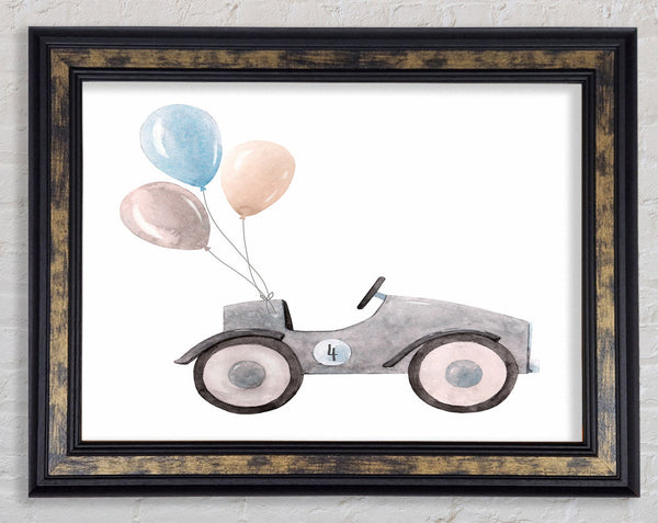 Balloon Car Framed Print