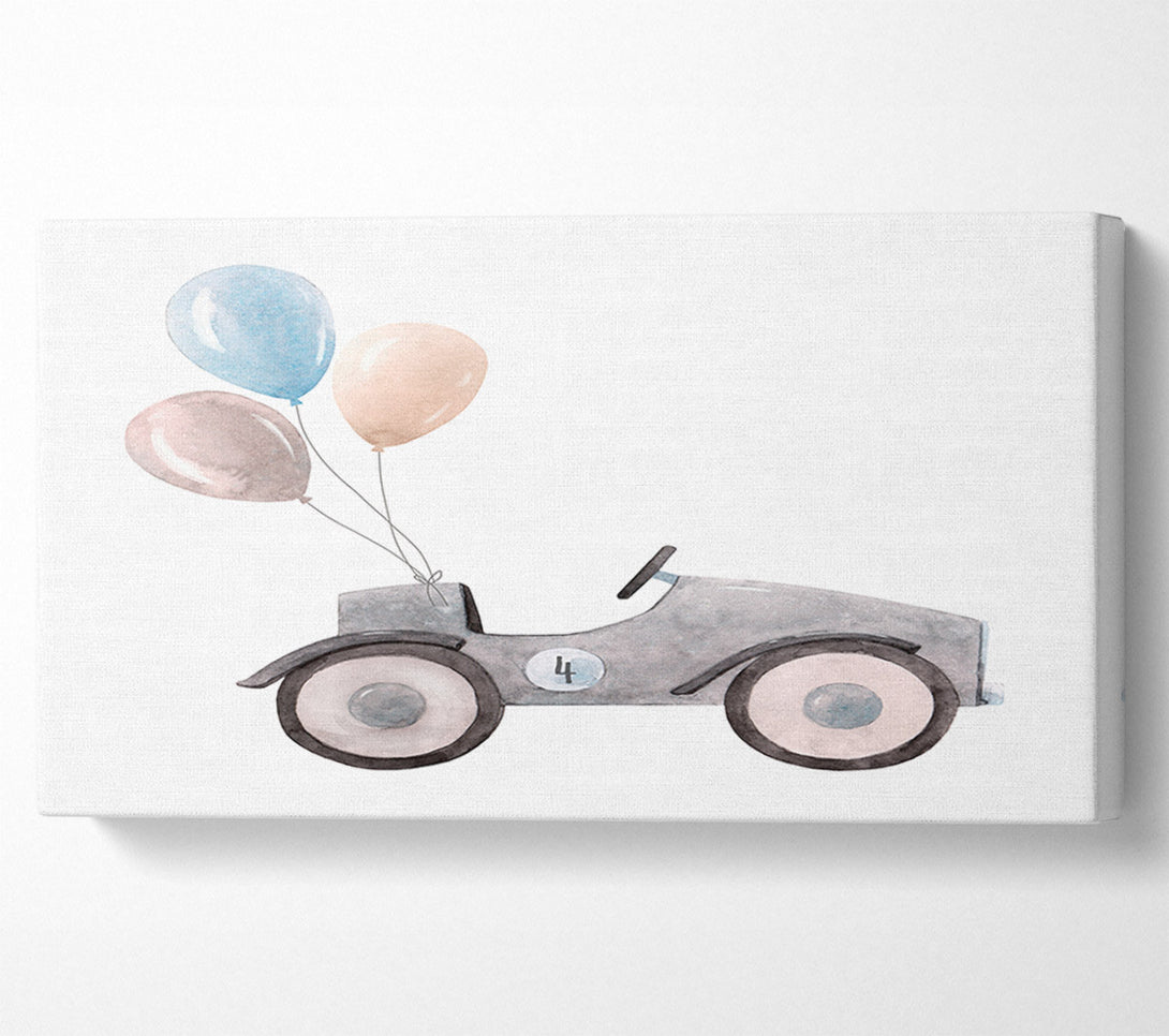  A Canvas Print of Balloon Car Canvas Art