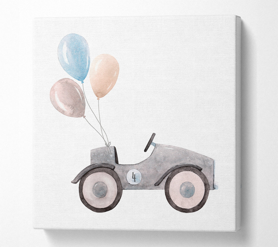  A Canvas Print of Balloon Car Canvas Art