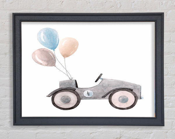 Balloon Car Framed Print