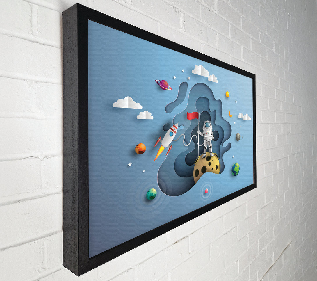  A Canvas Print of The Outer Space Adventure Canvas Wall Art